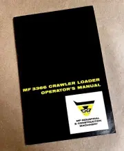 Massey Ferguson Mf 3366 Crawler Loader Operators Manual Owners Book Maintenance