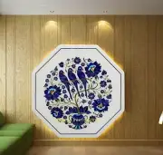 Blue Inlay table top, Coffee bean table, Bone Inlay table, Stone inlay table top