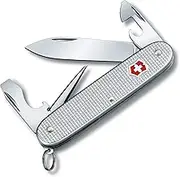 Victorinox Swiss Army Pocket Knife Pioneer Alox with 8 Functions, Silver