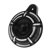 Slot Ttrack 110dB Black Horn Speaker Cover Black Fit For Harley Big Twin 1991-up