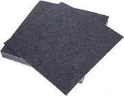 ETHZZLE 10pcs Thicken Square Carpet Tiles Durable DIY Floor Puzzle Mat for Crawling Playing and Exercising Non Slip Design Suitable for Home Gym Use Deep Grey Color