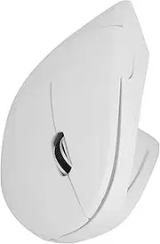 Wireless Ergonomic Vertical Gaming Mouse, 1600DPI, Non-delay, for PC Laptop, 2.4GHz Optical (White)