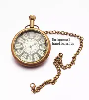 Clock Antique Brass Pocket Watch Collectible Gift & gift item Vintage Clock