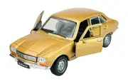 WELLY OLD TIMER 1975 PEUGEOT 504 GOLD 1:34 DIE CAST METAL MODEL NEW IN BOX