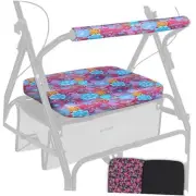 Rollator Walker Seat and Backrest Covers - Removable and Washable Pink Floral