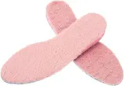 FOMIYES 1 Pair Warm Replacement Insoles for Height Increase Thick Plush Heel Lift Inserts for Women Soft Durable Fluffy Foot Support present for Cold