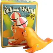 Ball & Walrus Windup Retro Toy Classic Game Circus Entertainer House of Marbles