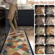 Retro Diatom Mud Kitchen Floor Mat Non-slip Carpets Living Room Long Area Rug