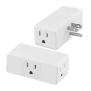 Multi Plug Outlet Extender 2pack Multiple Outlet Splitter 3 Outlet Grounding
