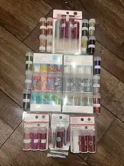 Martha Stewart Glitter Lot Set of 60 Mixed Colors Microbeads Embossing Powder