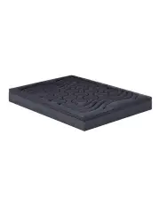 [Giselle Bedding] 3-Zone Pillowtop Queen Mattress Topper in Charcoal