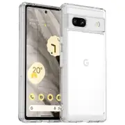 For Google Pixel 7a Phone Case,TPU Bumper+Acrylic Back Shell Shock-absorbing Protective Cover