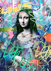 [Namly Design] Poster - Graffiti Mona Lisa