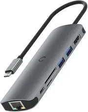 Cygnett Unite DeskMate USB-C Hub, Silver