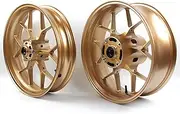 Gold Front and Rear Wheel Rims Compatible with Honda CBR600RR 2007-2022