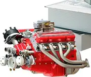 V8 Engine Model, Model Engine, Resin Figurine Table Decoration, Long-Lasting Material, Special Engine Design, 15x11x10.5cm For Desk, Bookshelf