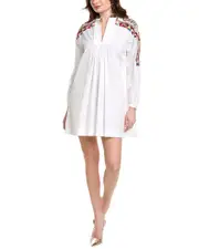 Valentino Beaded Trim Shift Dress