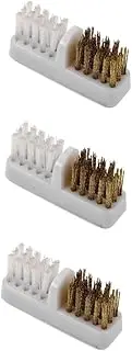 OHPHCALL 3pcs Nail Brush Cleaner Nail Art Cleaning Brush Set Professional Manicure Tool