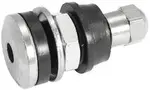 Aeroflow Bolt In Wheel Valve Stem Single Chrome 7/16" 5/8" Holes - AF3060-0001