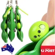 Pea Pod Pop It Fidget Toy Push Bubble Squeeze-a-Bean Soybean Stress Relieving