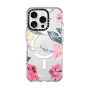 iPhone 16 Pro Clear Case MagSafe Compatible Spring Design #2 - Floral Garden