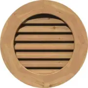 31 in. x 31 in. Round Unfinished Smooth Western Red Cedar Wood Paintable Gable