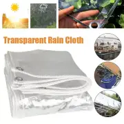 Clear PVC Tarp Heavy Duty Transparent Tarpaulin Waterproof Tent Plant Cover DIY