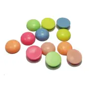 100 Mixed Pastel Color Flatback Resin Round Dome Cabochons 14mm No Hole