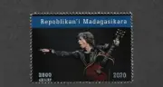Rolling Stones Mick Jagger fine used cto stamp Madagascar 2020