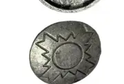 Buttons WESTERN SHANK PEWTER 1-1/4" GARMET sewing craft 5 BUTTON BAG