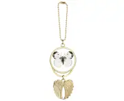 with White Dark Wings Car Keychain Angel Wing Pendant