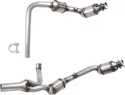 Lanliuhui Store Exhaust Manifold 2007 2008 2009 Compatible With Wrangler 3.8L Engine Catalytic Converter Front Y Pipe