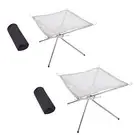 Fire Pit Portable Detachable Camping Firepit Rack for Patio Yard Cooking