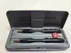 Parker Sonnet Matte Black Gold Trim Pen Pencil Set Narrow Ring NIB France