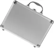 NUOBESTY Aluminum Alloy Multi Functional Briefcase Hard Storage Case with Key Lock Egg Flat Insert for Outdoor Activities Tool Cosmetic Storage