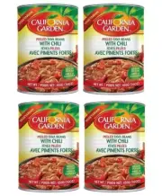 California Garden Peeled Fava Beans with Chili 4 Cans 16oz/450g each