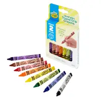 在飛比找博客來優惠-美國 Crayola繪兒樂 幼兒可水洗三角筆桿蠟筆8色