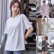 Loose Yoga Shirt Solid Color Women Fitness Shirt Fashion Women Gym Shirt Women