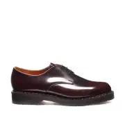 Solovair Gibson Shoe - Burgundy Rub-Off