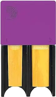 D'Addario Woodwinds Reed Guard for Bb Clarinet and Alto Saxophone, Purple