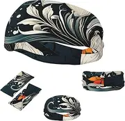 [QMNEHJ] Sports Headband for Men Women Moisture Wicking Athletic Sweatband Novelty Boho Abstract Flowers Workout Sweat Bands Non Slip Headbands Stretchy Hairband for Running Cycling Football Yoga