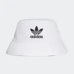 【ADIDAS 愛迪達】漁夫帽 帽子 遮陽帽 運動帽 三葉草 BUCKET HAT AC 白 FQ4641