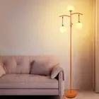 67IN Tree Floor Lamp with Globe Lamp Shade, Dimmable (Brightness Adjustable),...