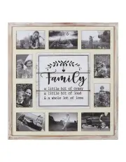 [Willow & Silk] Family Wall Hanging Photo Gallery Collage 55x2x59cm in Multi