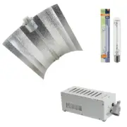 600w HPS Grow Light Kit with Osram Plantastar Bulb and 70cm X 62cm Reflector and