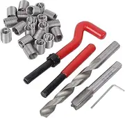 NDNCZDHC M12 Helicoil Thread Repair Kit, Metal Drill Helicoil Repair Kit, 25PCS Damaged Threads Repair Tools with Screw Socket