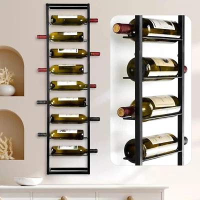 Wine Rack Wall Mounted: Wall Wine Holder for 10 Wine Bottles - Wine Rack Organiz