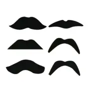 6 Pcs Artificial Beard Masquerade Party Decorations Novelty Mustaches
