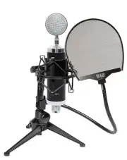 Rockville RCM03 Studio Recording Condenser Microphone+Shockmount+Stand+Filter
