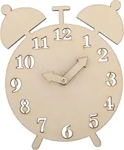 HEALSOPTHY Hand-Painted Wood Clock Components Boys and Girls Educational Toy DIY Craft Kit Presanded Blocks for Creative Fun